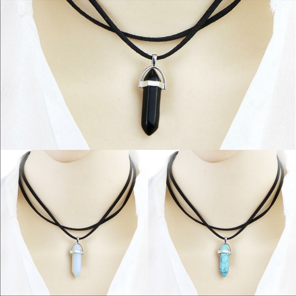 Crystal pendant necklace - Picture 1 of 12